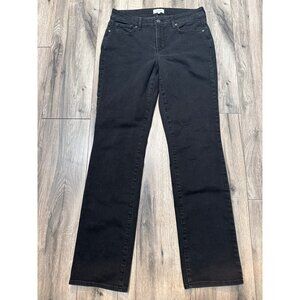 NYDJ Womens Black Straight Leg Jeans Size 8 Lift Tuck Technology